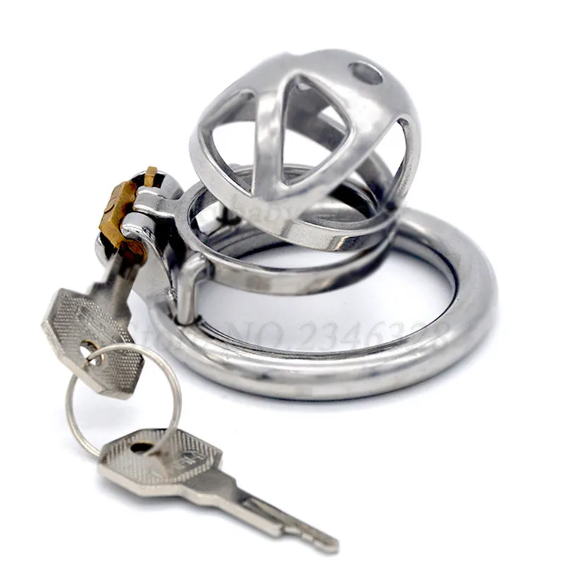 Новое Супер короткое мужское устройство верности из нержавеющей стали клетка