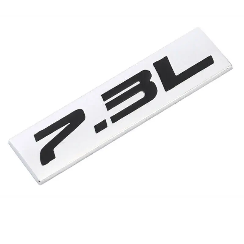 Хромированная черная 7 3 наклейка автомобильная эмблема буква металлический