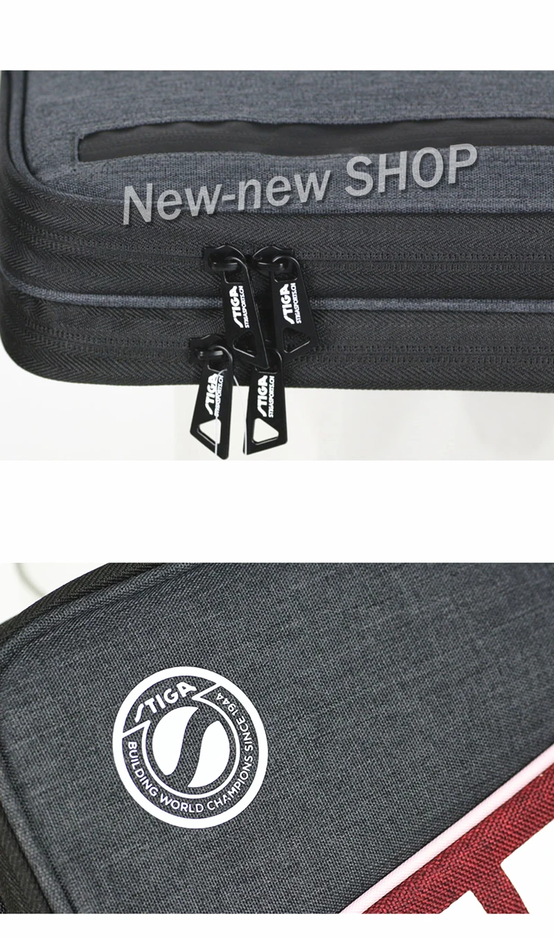 Новинка 2019 сумка для настольного тенниса STIGA (квадратная/круглая красная/синяя)