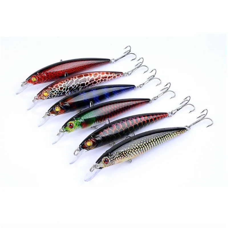 6 цветов рыболовная приманка искусственная бионическая жесткая для ловли мелкой
