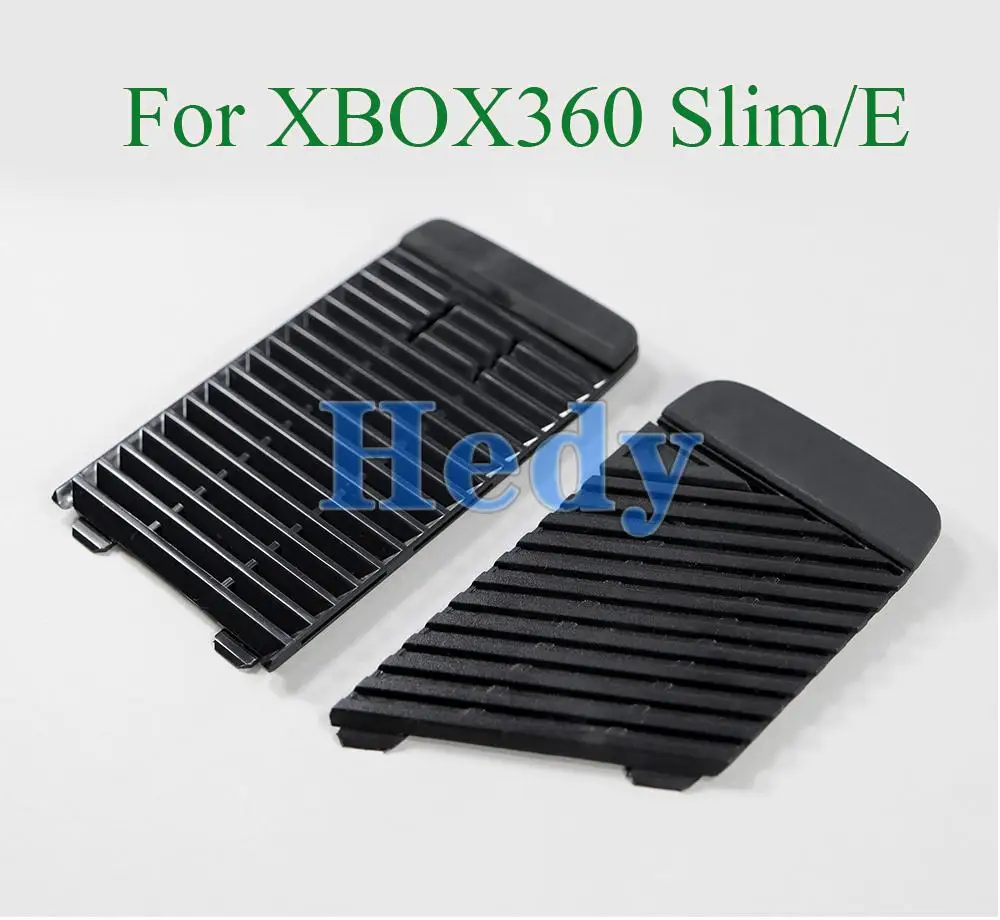 Cubierta de HDD de repuesto negra para Microsoft Xbox 360 S, fina para XBOX 360 E mando de carcasa de plástico, 10 Uds.