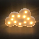 Светодиодный ночсветильник в виде милого облака 3D, лампа в виде облака с теплым белым светом для детской комнаты, комнатное освещение, декоративная лампа, настольные лампы