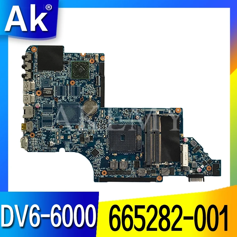 665282-001 для For HP DV6 DV6-6000 материнская плата ноутбука 100% протестирована и