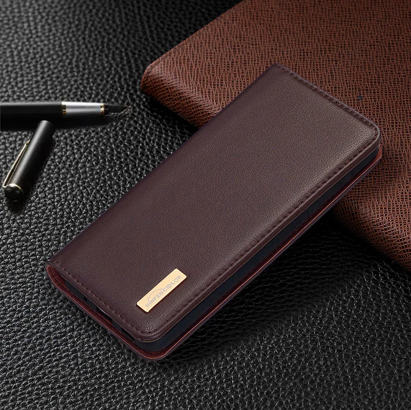 

Genuine Leather Wallet Phone Case For For Xiaomi Redmi Note 9 Pro Max 9S 8T 10X4G shell+Wallet 2 in 1 Flip Magnetic Cover Coque