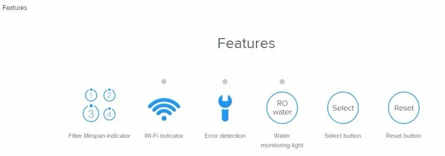 Очиститель воды Xiaomi, очиститель воды для дома, фильтры для воды, чистая вода для здоровья и Wi-Fi, приложение для телефона Android IOS
