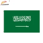 Флаг Саудовской Аравии Flagnshow 3x5 футов, Национальный Баннер из полиэстера