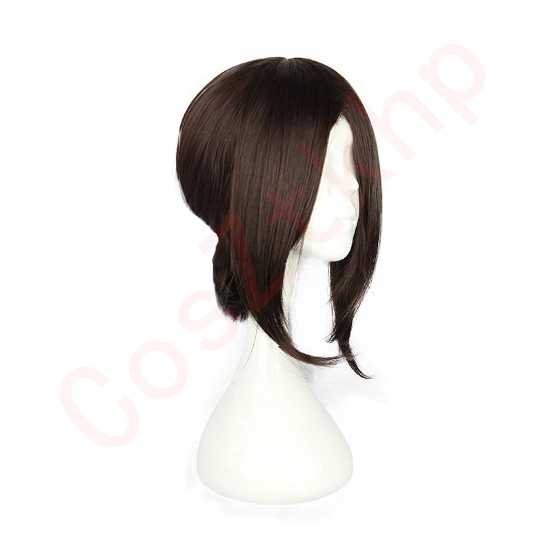 

Attack on Titan Hange Zoe Cosplay Wig Dark Brown Synthetic Hair with Wig Cap Hanji Zoe Anime Cosplay Glasses glasses case Role