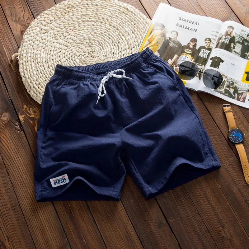 

Summer beach naked short shorts swimming trunks boys swimming shorts beach running sexy swimwear volleyball men's 100% cotton