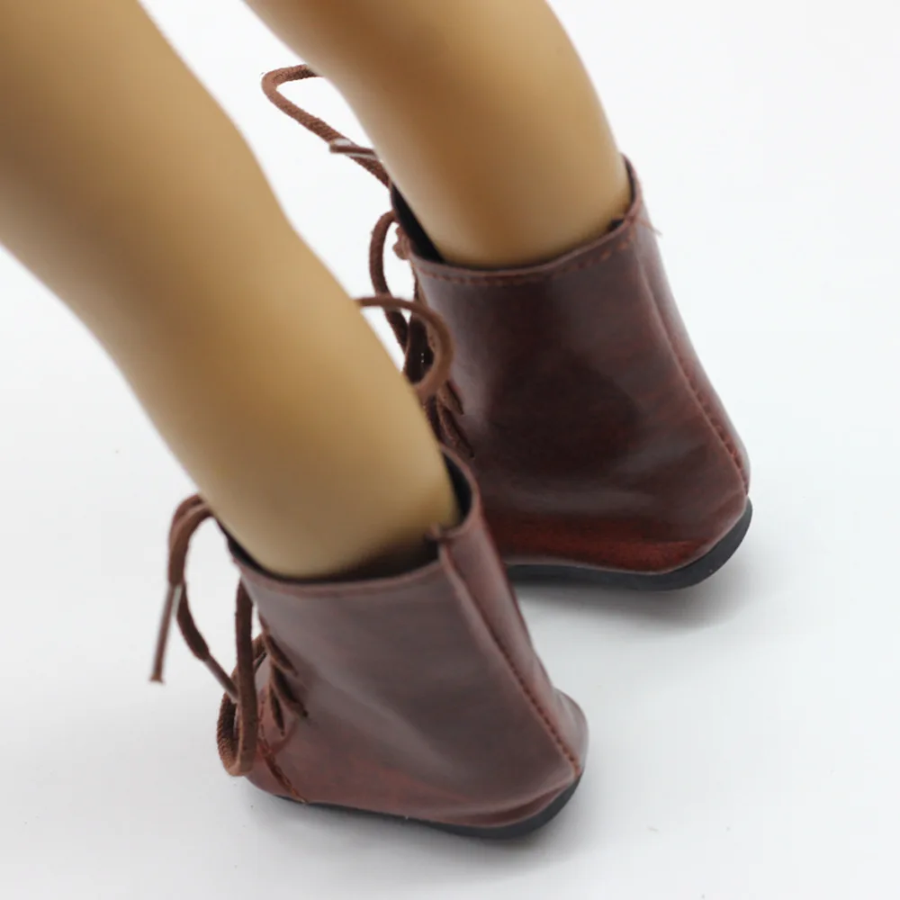 18 дюймов девочка кукла обувь для куклы коричневые ботинки|Куклы| |