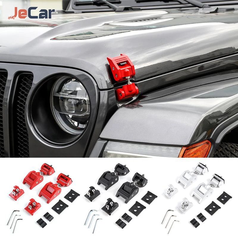 

Locks Hood Car Engine Hood Latch Catch Cover For Jeep Wrangler JL Gladiator JT 2018 Up Car Exterior Accessories
