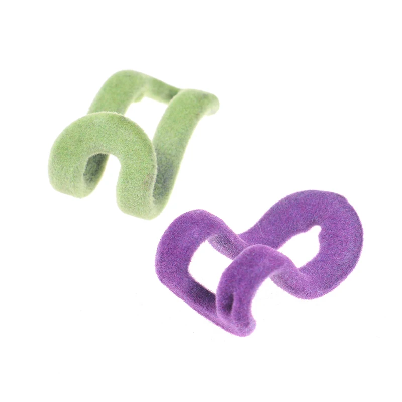 10 pcs/lot Cloth Flocking Holder Hanger Hook Random Color Mini Easy Closet Organizer Clothes | Дом и сад
