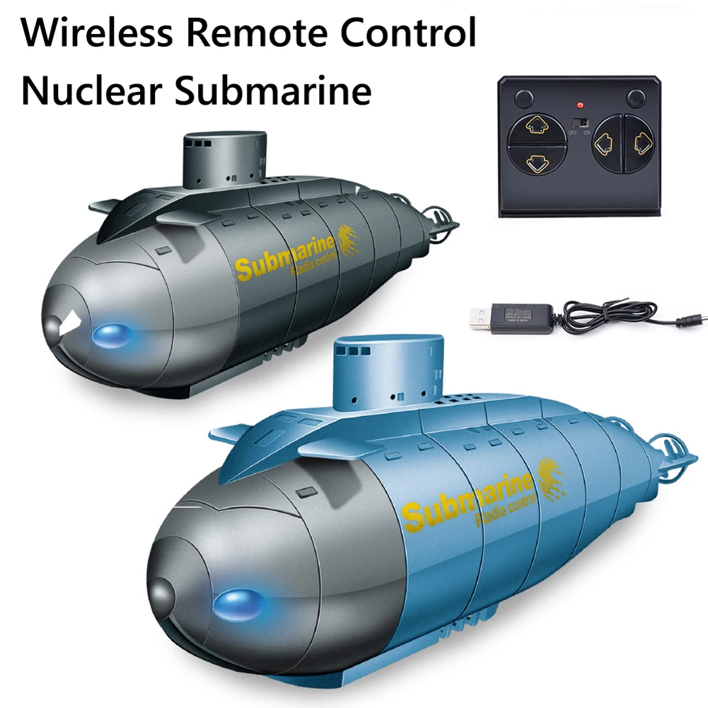 

Радиоуправляемая подводная лодка с дистанционным управлением, 2,4 ГГц, Электрическая Подводная лодка, 6-канальная Беспроводная модель для дайвинга с дистанционным управлением