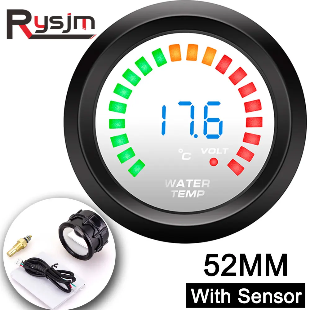 Автомобильный Температурный датчик мотоцикла 52 мм Цифровой Датчик температуры
