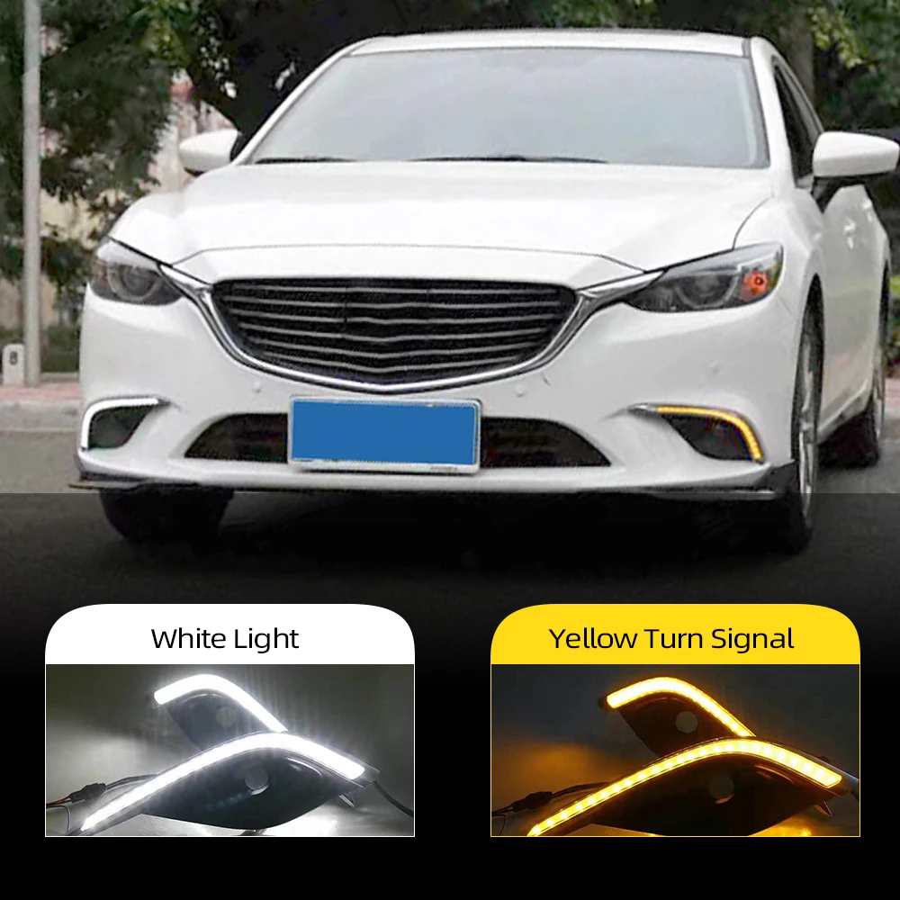Автомобильная проблесковая 1 пара для Mazda 6 Mazda6 Atenza 2016 2017 2018 светодиодный DRL