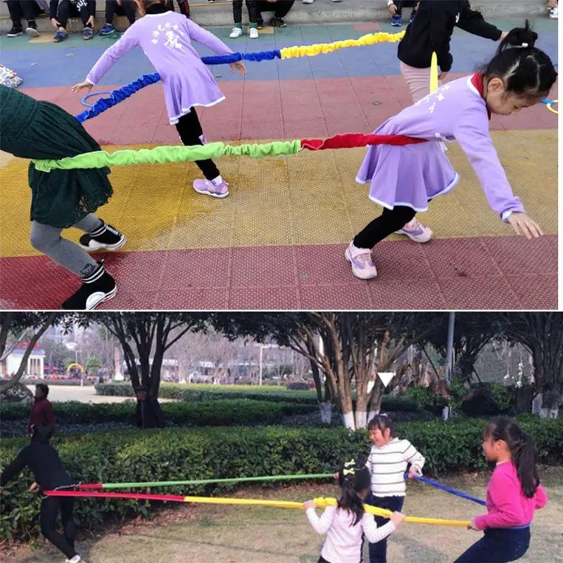 

Elastic Fleece Cooperative Stretchy Band 12 Feet Integrations Dynamic Movement Exercise Latex Band Stretchy Prop for Group Large