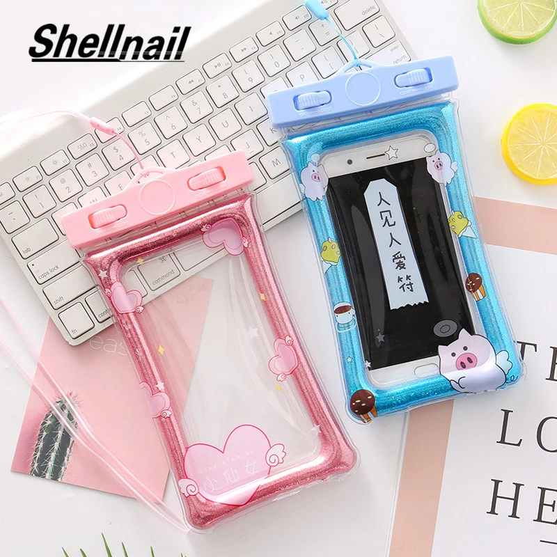 Водонепроницаемый чехол для телефона Shellnail Quicksand из ПВХ сумка плавания на