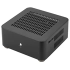 L80S компьютерный чехол s, алюминиевый корпус, настольная Опора с Usb 3,0 портом, ажурная для игровой рамы, Diy Мини ПК, чехол Itx, черный
