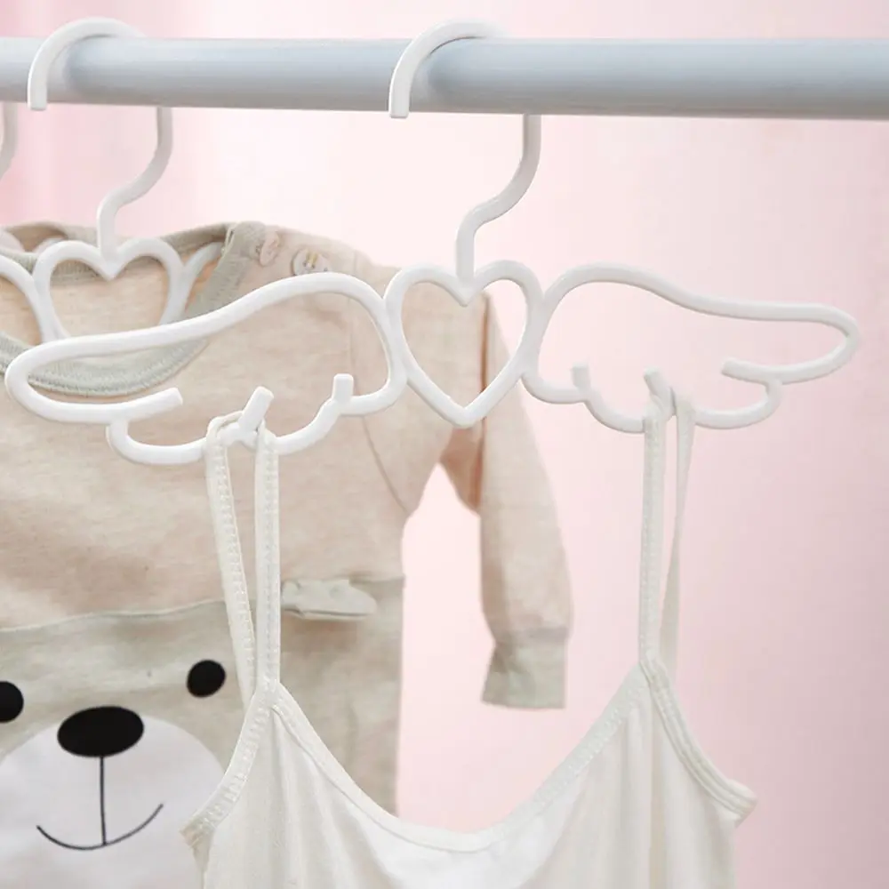 5/10/20pcs Heart Wings Angel Hangers Adult Clothes Hangers Dress Shirts Organizer Non-Slip Coat Hangers Space Saving Drying Rack