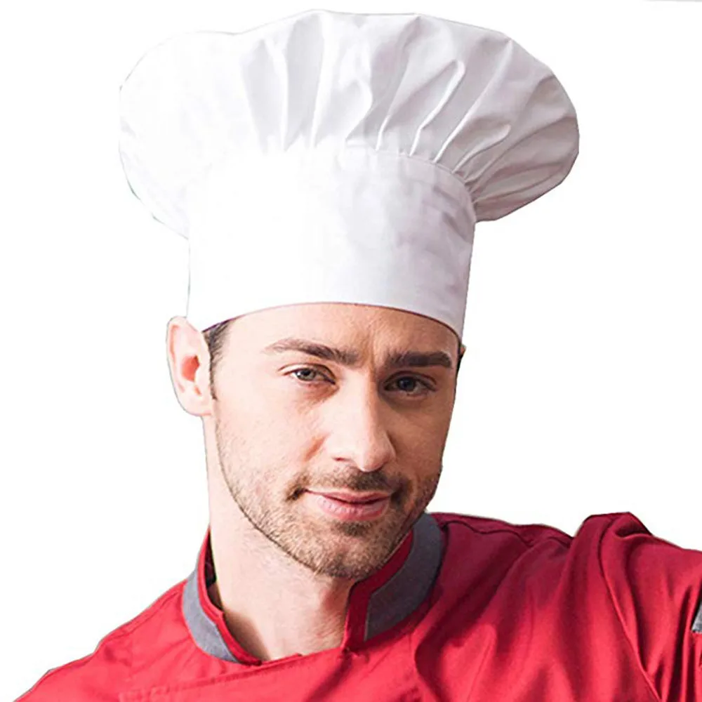 D Поварская шляпа нарядное платье Вечерние Baker поварской колпак барбекю Кухня черная белая шапка шеф-повара Мужчины Женщины поварской колпак Кейтеринг колпак повара - Цвет: D