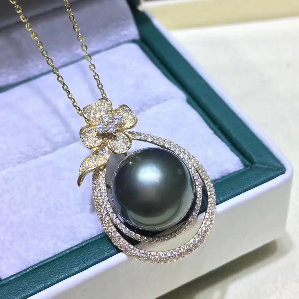 

Wedding Bridal Lady 14K Gold Pendant Mountings Settings Jewelry Findings Parts for Pearls Coral Agate Crystal Beads Stones