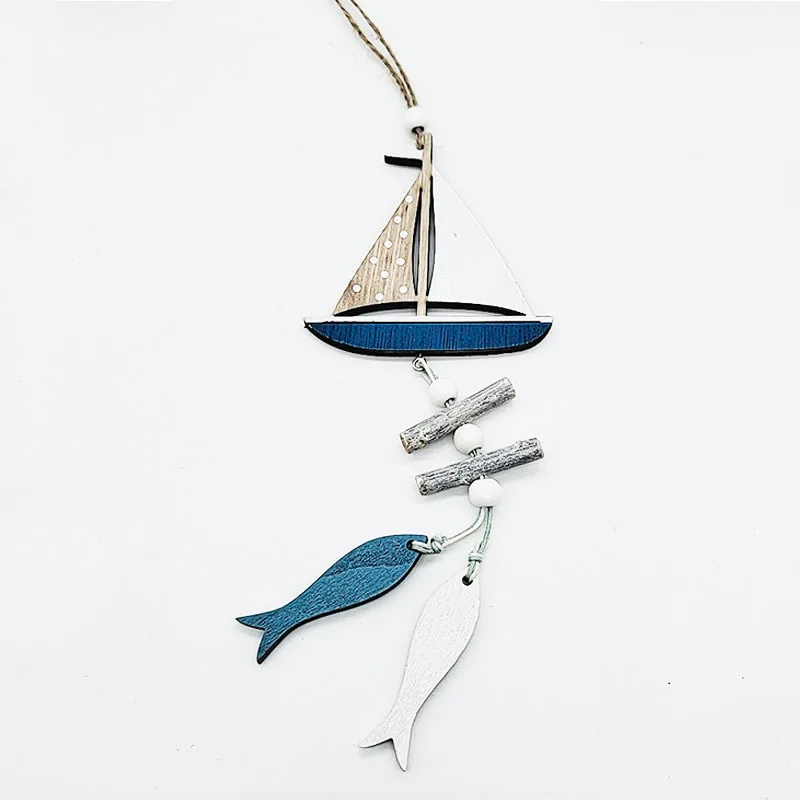 Деревянное украшение в виде рыбы парусника руля Пляжное настенное дверные