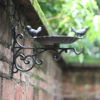 cast iron garden decor vintage metal bird feeder with hooks