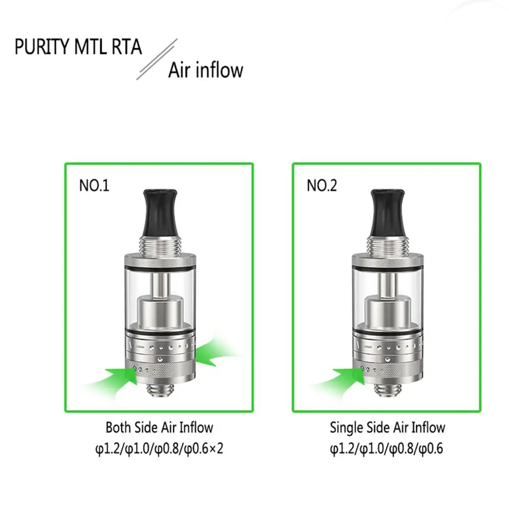 Вулканическая чистота MTL RTA танк распылитель ввиду одной катушки 2 0 мл емкость