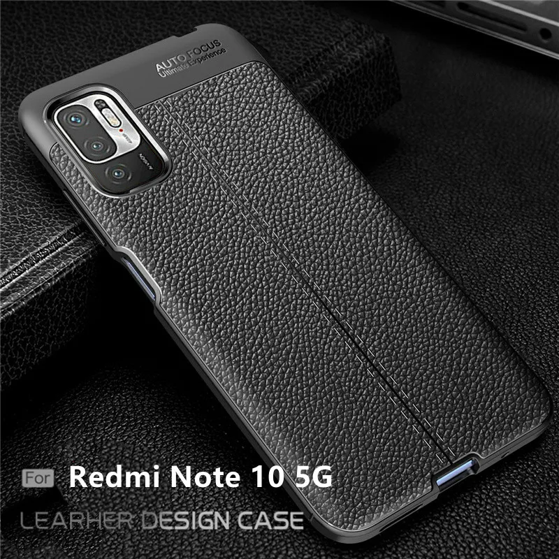 Чехол для Xiaomi Redmi Примечание 10 5G чехол телефона Note Capas Бампер Мягкий кожаный 8 9 Pro 10S