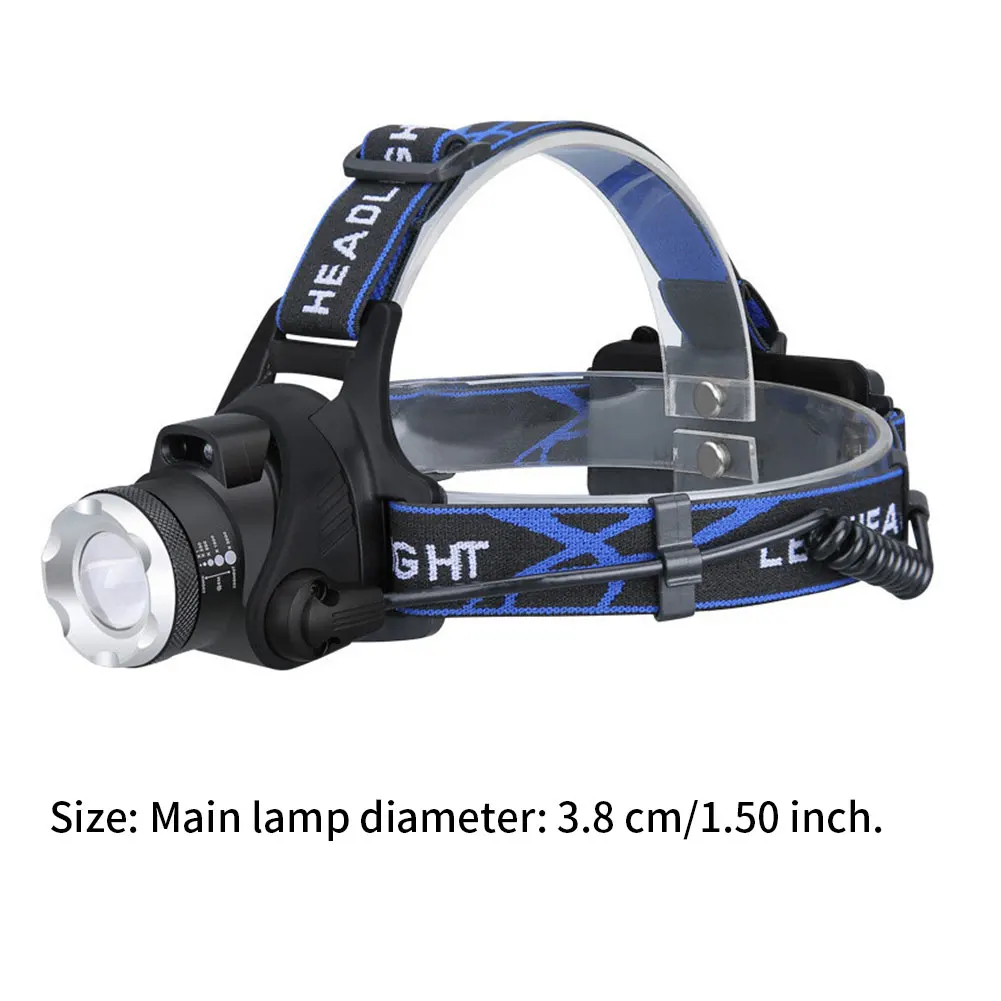 

Rechargeable Led Headlamp T6 Zoomable Headlight Head Torch Flashlight Head Lamp By 18650 Battery USB For Fishing Hunting