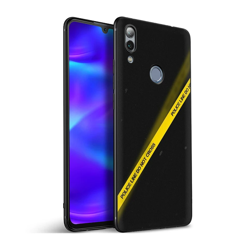 EWAU полиции символ силиконовый чехол для телефона huawei Honor 6A 7A Pro 7C 7X 8X 8C 8 9