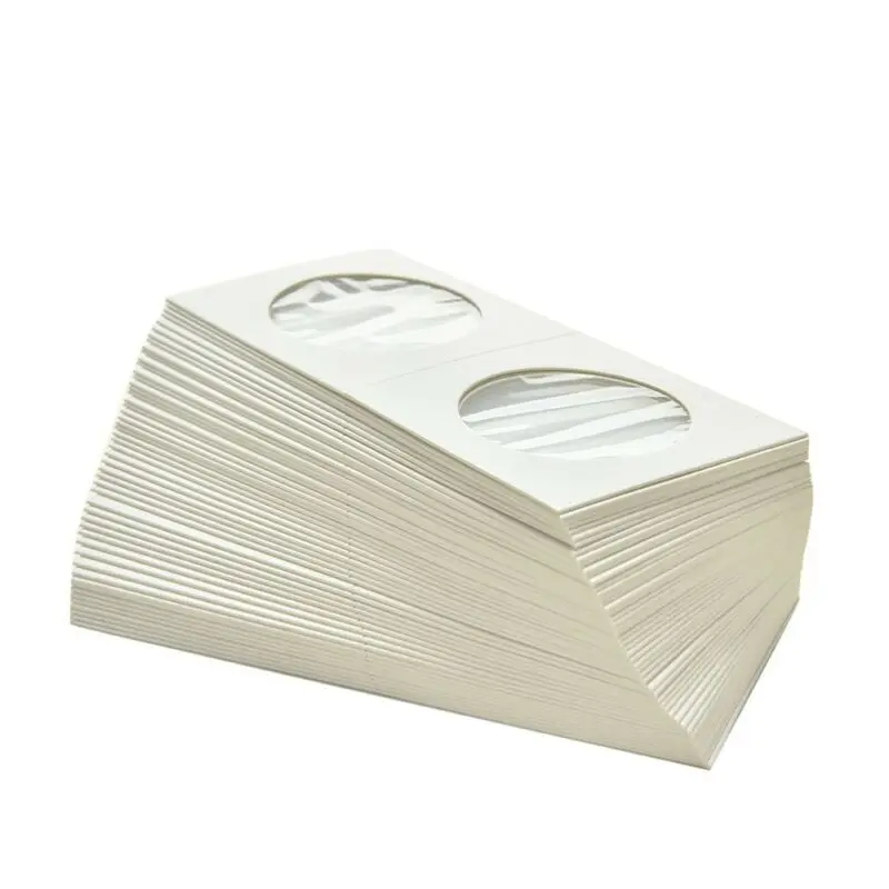 

50PCS Square Cardboard Coin Holders Coin Supplies Coin Album Collection Lighthouse Stamp Coin Holders Cover Case Storage