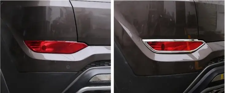 Хромированный задний бампер для багажника отражатель противотуманные фары