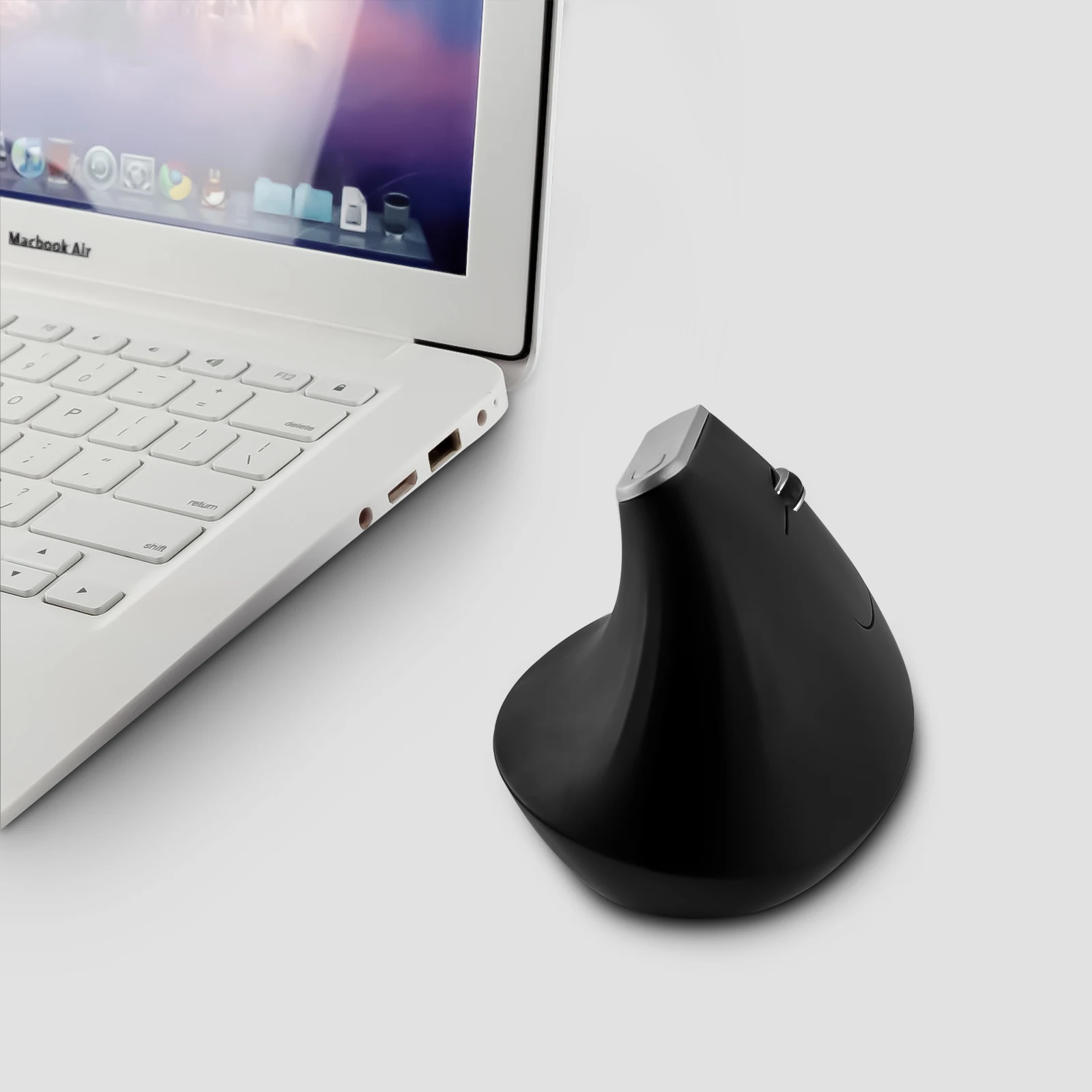 Мышь Вертикальная Беспроводная оптическая с поддержкой USB ковриком для мыши |