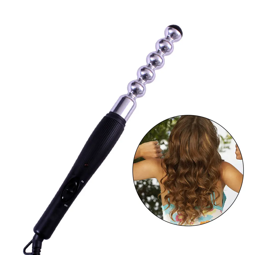 

Wave Curler Dual Voltage Gift Bubble Curling Iron Professional Portable Daily For Long Hair Heat Up Fast Styling Tool Home Salon
