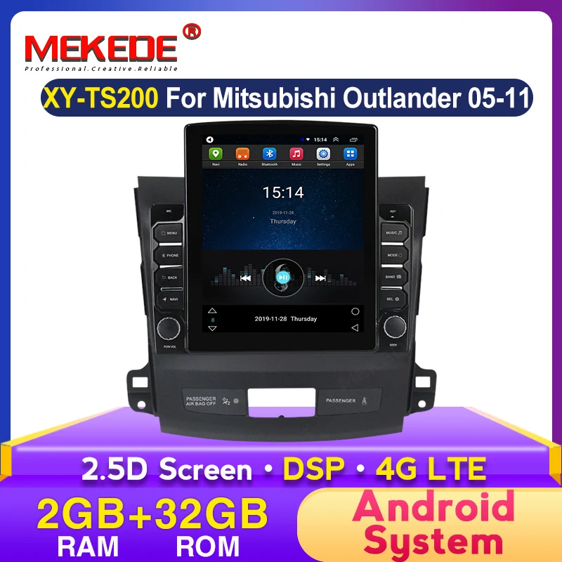 Автомагнитола 2DIN Android 8 1 мультимедийный проигрыватель GPS-навигация для Mitsubishi