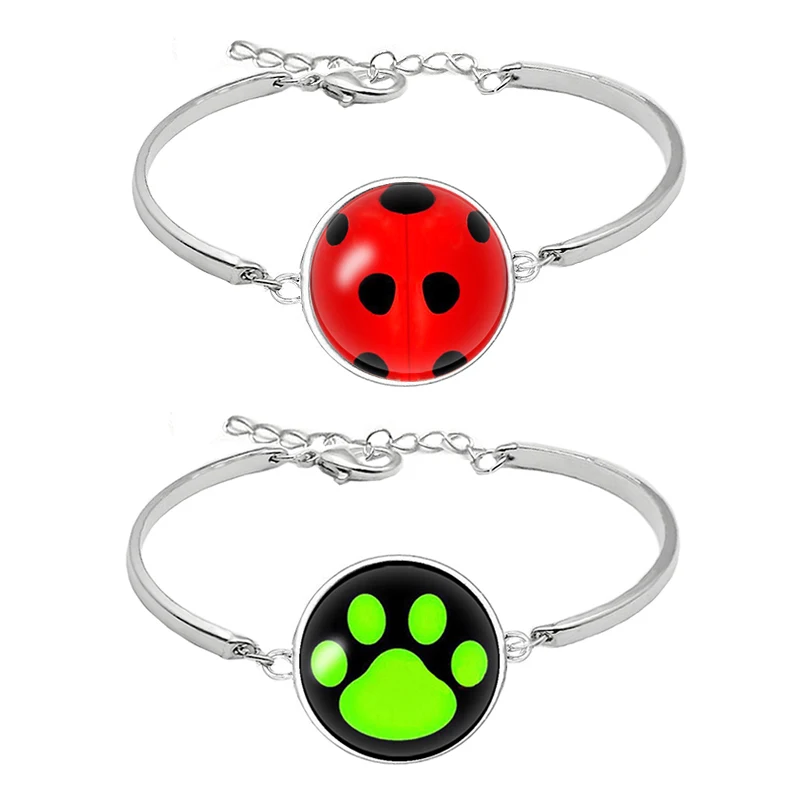Браслеты Божья коровка Косплей Леди Жук круг с точечным браслетом для женщин