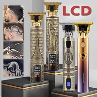 2021 t9 hair trimmer machine cordless hair cutter finishing machine beard clipper hair for men t outliner electric shaver usb
