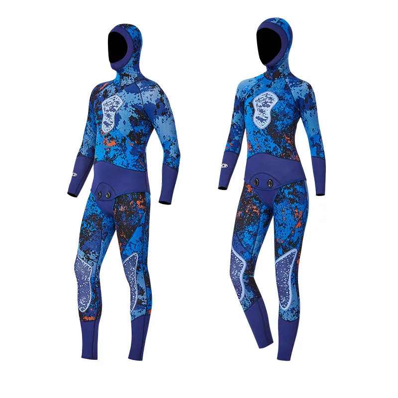 Профессиональный гидрокостюм для подводной охоты 3 мм неопреновый Камуфляжный с