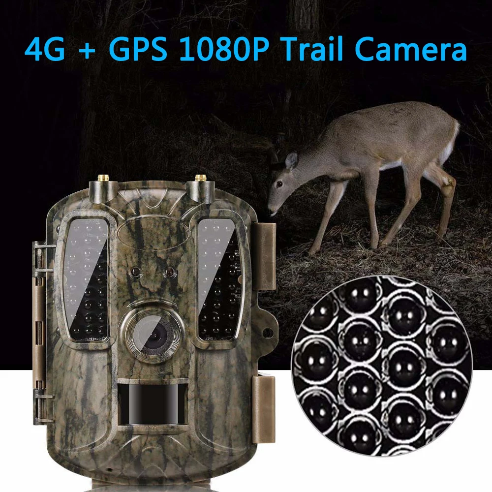 

Охотничья камера BOBLOV 4G с GPS, фотоловушка, камера ночного видения для охоты, наблюдения за дикой природой, камера с Поддержкой MMS GPRS GSM SMTP