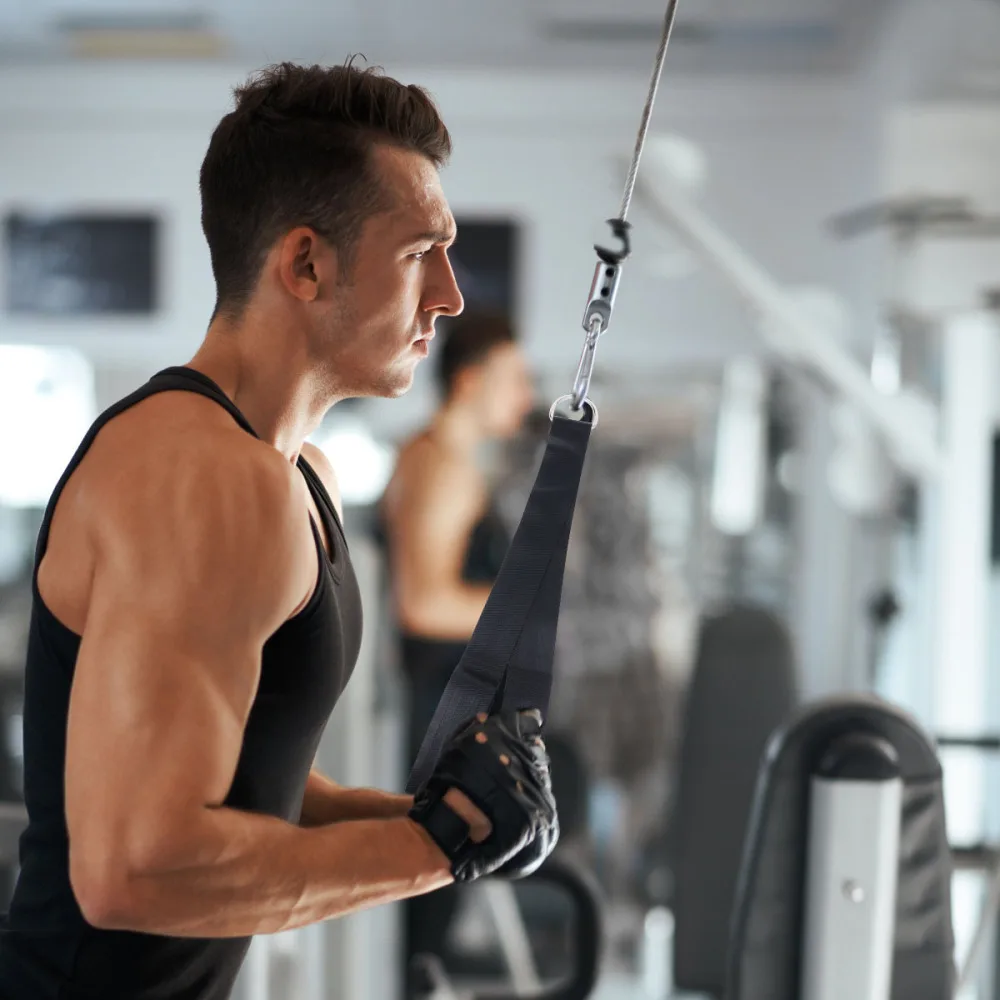

9pcs Fitness LAT and Lift Pulley System Pulley Cable Machine with Loading Pin