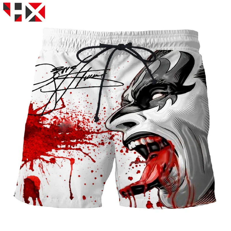 

Summer 3D Printed Hip Hop Men Shorts KISS Rock Band Unisex Shorts KISS Band Harajuku Streetwear Short Pants S367