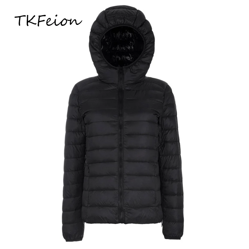 

Женская куртка, пальто размера плюс 5XL 6XL 7XL, весна-осень 2019, модные ультра-тонкие женские короткие пальто, 90% утиный пух, Женская парка