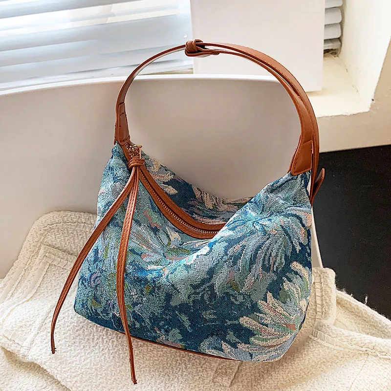 

Классические женские сумки-Хобо, нейлоновые маленькие Наплечные сумки 2021, трендовая винтажная сумка на плечо, женская маленькая сумка-тоут ...