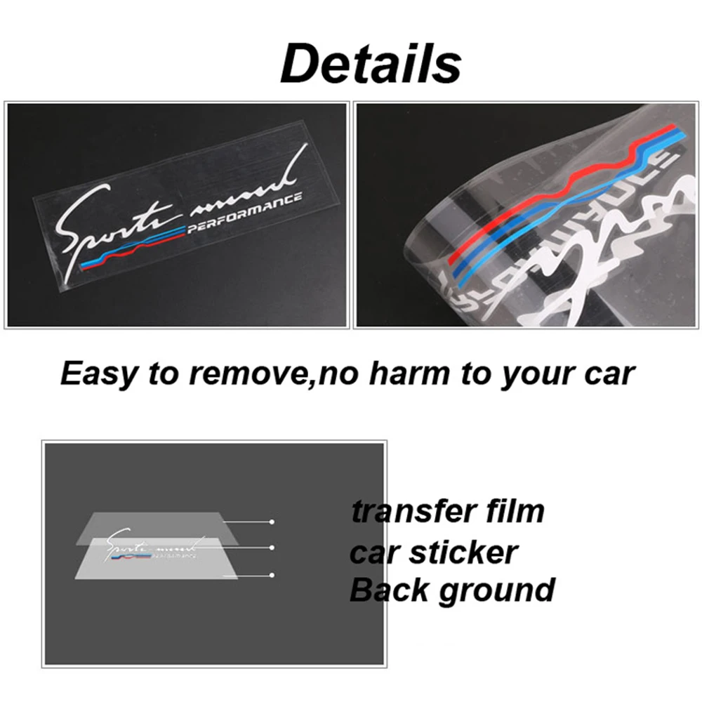 Стикер для стайлинга автомобиля M Performance BMW m g30 w205 f10 f20 f30 r1200gs e30 e34 e39 e36 e46 e60 e61 e87 e90 e91