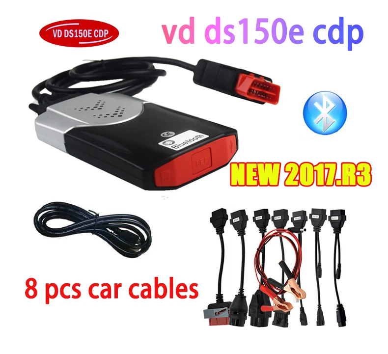 Новинка 2021 VCI 2017.R3 с генератором ключей 2016.R0 VD DS150E CDP Pro Bluetooth для delicht Obd2 сканер