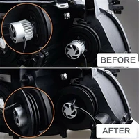 1x soft rubber dust cover for car auto headlight universal led light seal cap