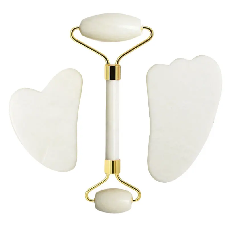 Массажер гуашный с нефритовым камнем для лица инструменты ухода за кожей