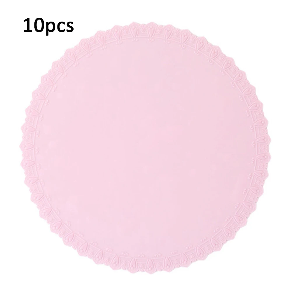 10pcs pink 10/1 шт. Еда крышка специальным чехлом для силиконовая для микроволновой печи крышка холодильник свежая пленка Многоразовые Герметичный Горячая тарелка, чашка крышка - Цвет: 10pcs pink