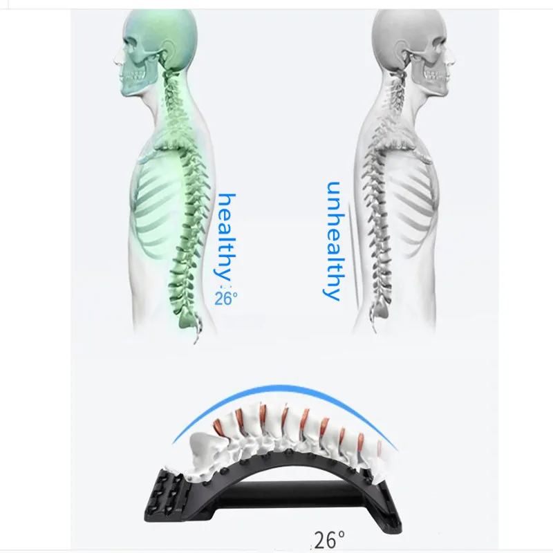 Back Massage Magic Stretcher Fitness Equipment Stretch Relax Mate Stretcher Lumbar Support Spine Pain Relief Chiropractic