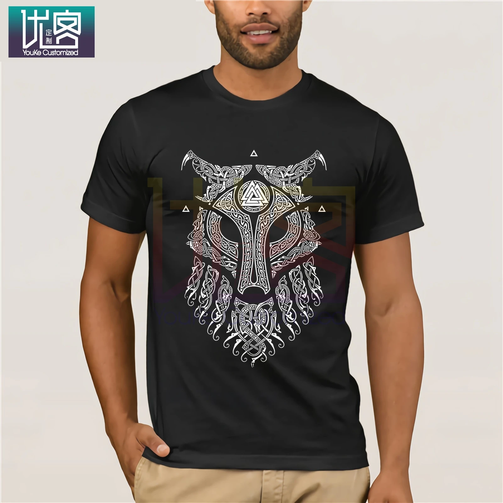 Футболки Mannen Mooie футболки ULFHEDNAR Vikings топы Kleding Valhalla Zoon van Odin с круглым вырезом
